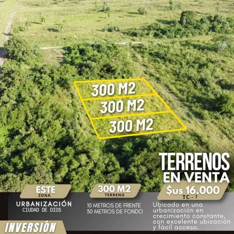 3 terrenos de 300 m² en venta en Ciudad de Dios, Cotoca: foto 3 de 3