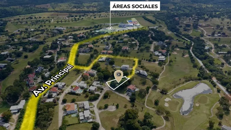993.9 m² lot for sale in Urubó Golf Country Club: foto 2 de 4