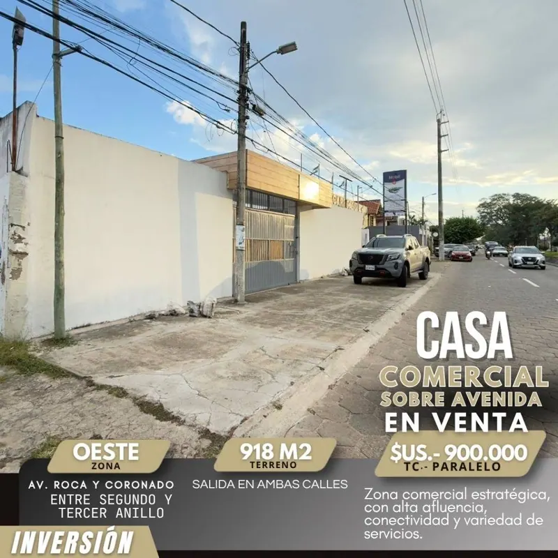 Casa de uso comercial en venta sobre la Av. Roca y Coronado: foto 1 de 4