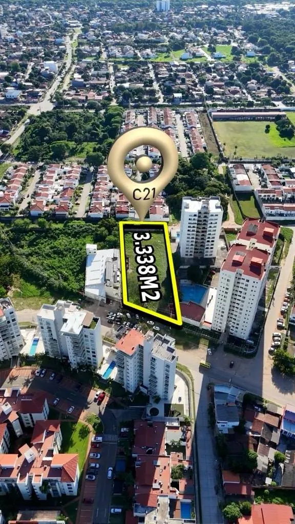 3,338 m² lot for rent in the North Zone, commercial use