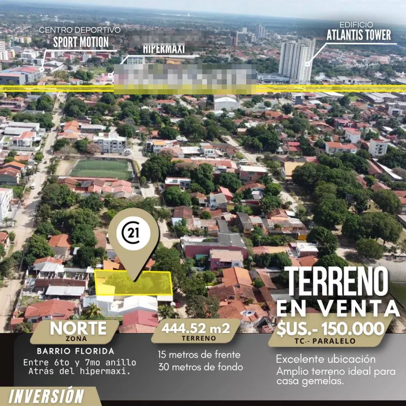 445 m² lot for sale in Barrio Florida, North Zone: foto 2 de 9