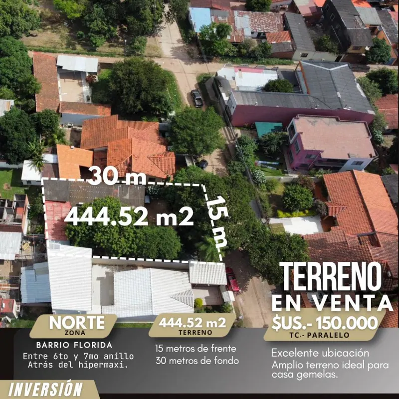 445 m² lot for sale in Barrio Florida, North Zone: foto 3 de 9