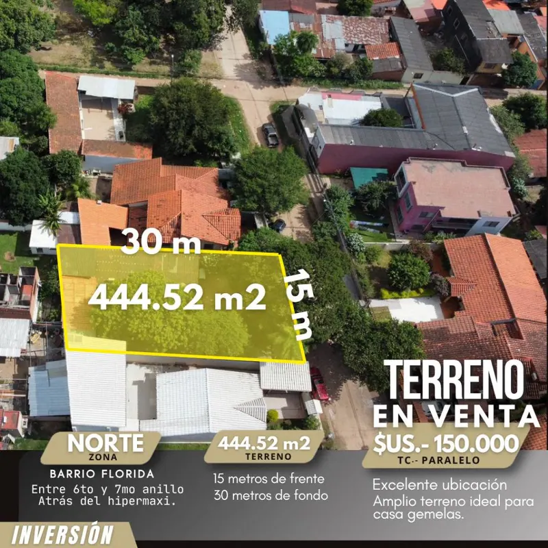 445 m² lot for sale in Barrio Florida, North Zone: foto 4 de 9