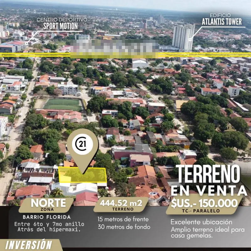 445 m² lot for sale in Barrio Florida, North Zone: foto 5 de 9