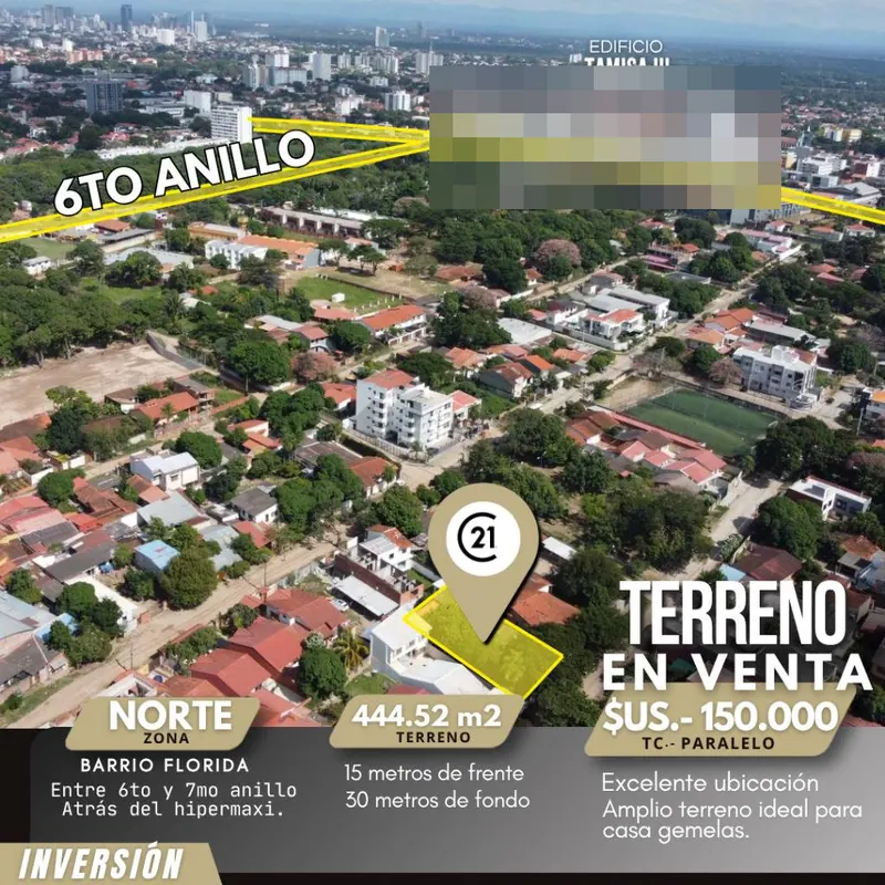 445 m² lot for sale in Barrio Florida, North Zone: foto 6 de 9