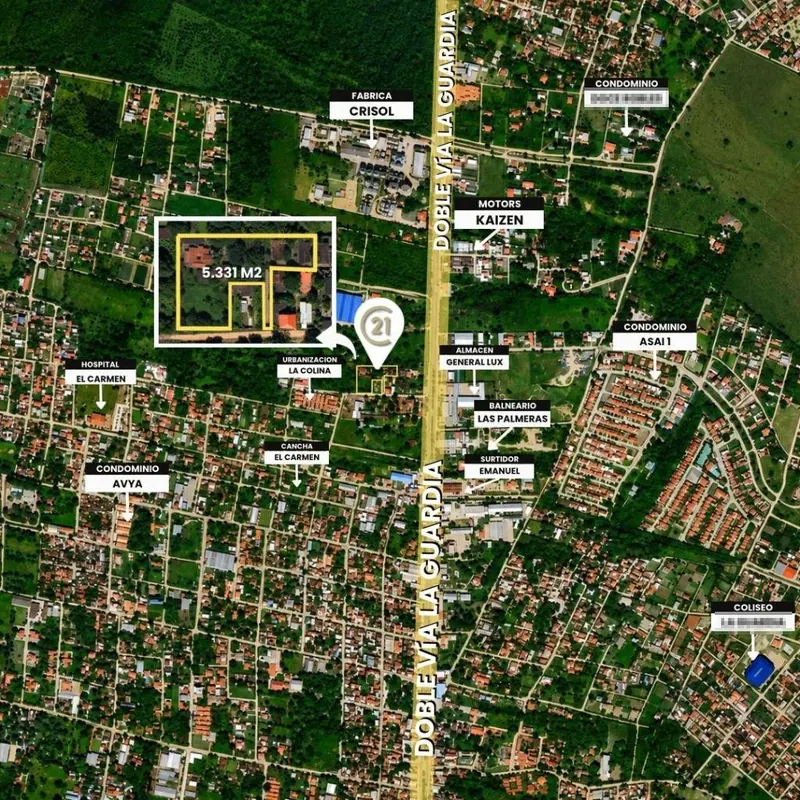 Terreno de 5.331,88 m² en venta en la Doble Vía La Guardia, Km 10: foto 14 de 14