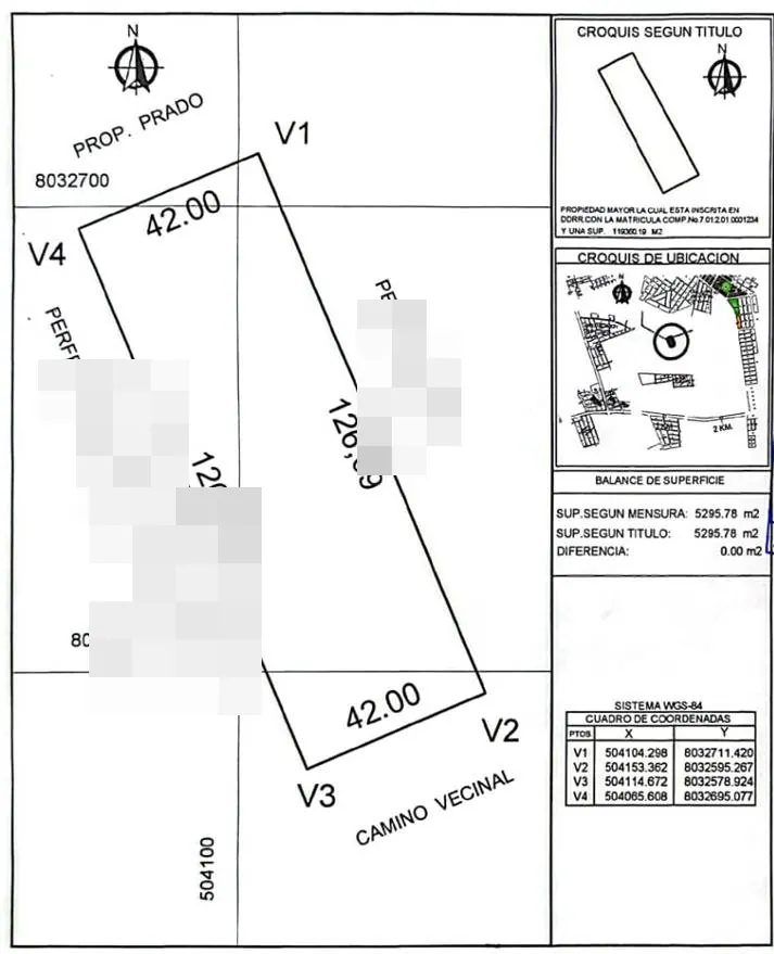 5,295.78 m² agricultural lot for sale on the Cotoca-Paurito road: foto 4 de 4
