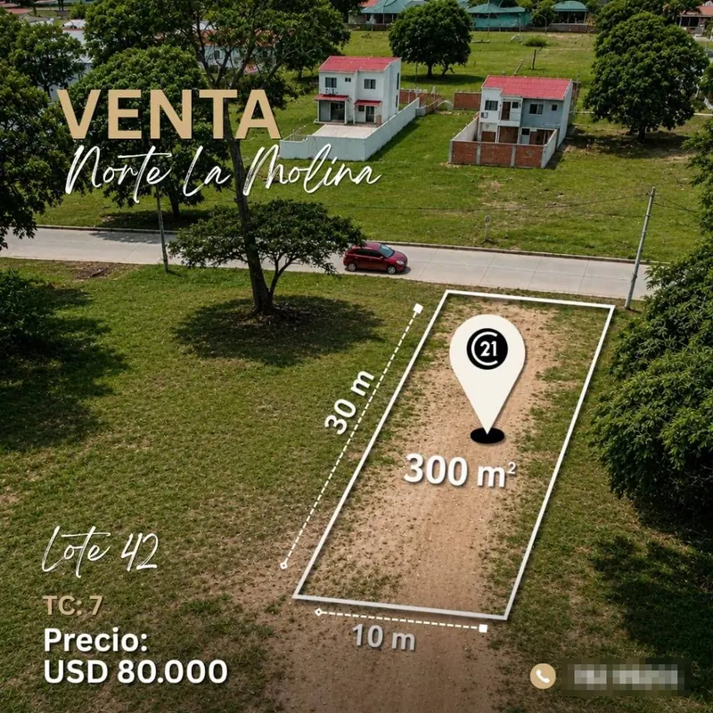 Terreno de 300 m² en venta en la urbanización La Molina, Zona Norte: foto 2 de 12