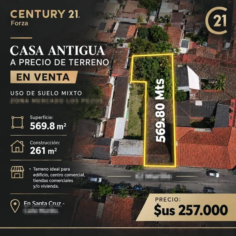 Terreno de 569,8 m² en venta en el Centro, uso de suelo mixto: foto 6 de 6