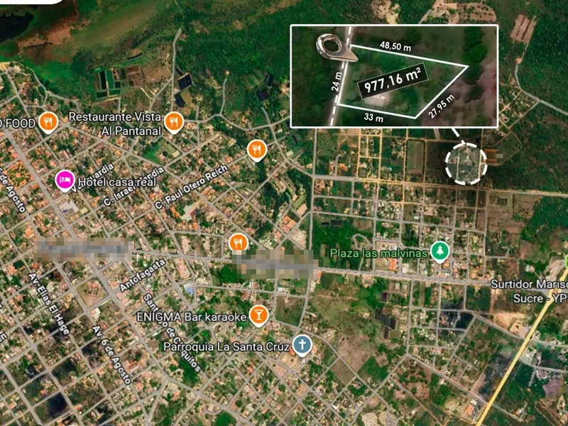 977.16 m² lot for sale in the industrial zone, Puerto Suárez: foto 1 de 2
