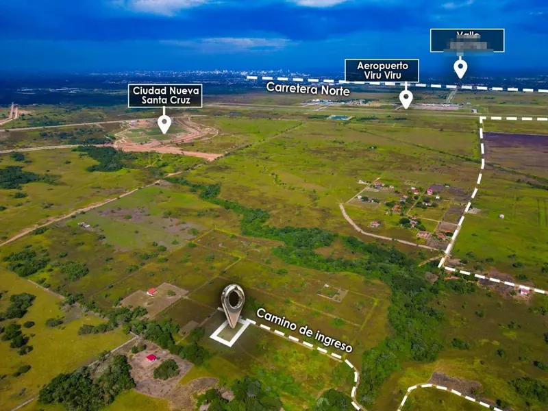 Terreno de 360 m² en venta en Warnes, detrás de Viru Viru: foto 3 de 4