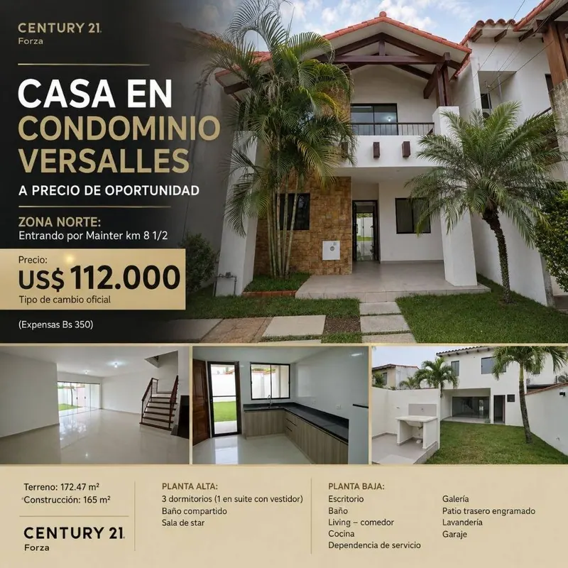3-bedroom house for sale in the Versalles gated community, North Zone: foto 2 de 16