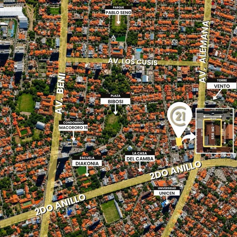 558 m² lot for sale in the North Zone, between Beni and Alemana: foto 3 de 7