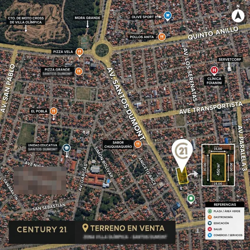 450 m² lot for sale on Av. Santos Dumont, South Zone: foto 2 de 3