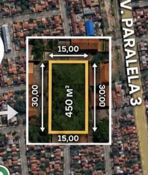 450 m² lot for sale on Av. Santos Dumont, South Zone: foto 3 de 3