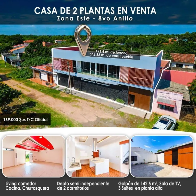 Casa de 5 dormitorios con galpón en venta en la Zona Este: foto 2 de 18