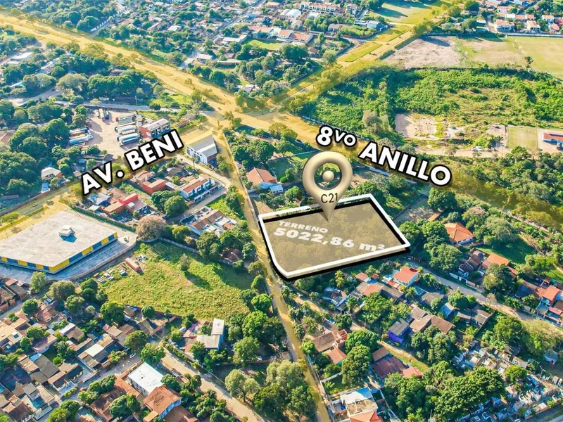 5,022.86 m² lot for sale in the North Zone, Av. Beni: foto 3 de 5