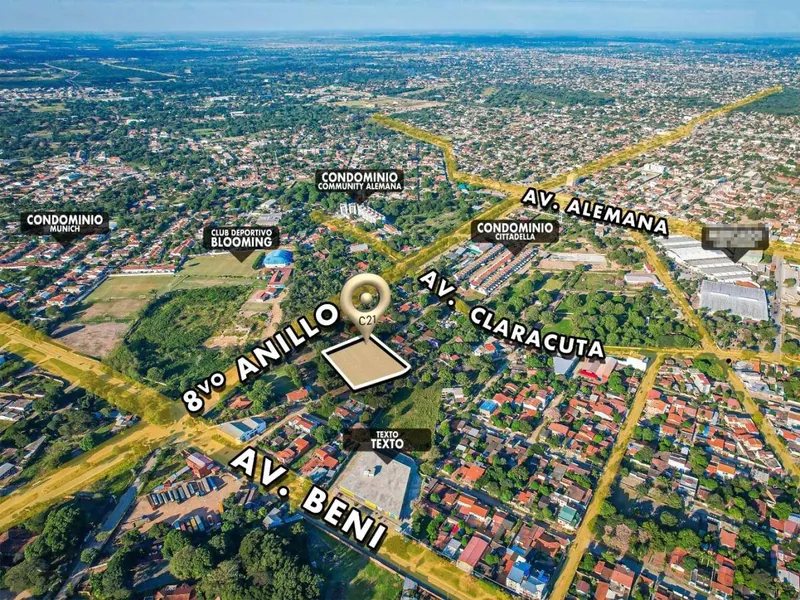 5,022.86 m² lot for sale in the North Zone, Av. Beni: foto 4 de 5