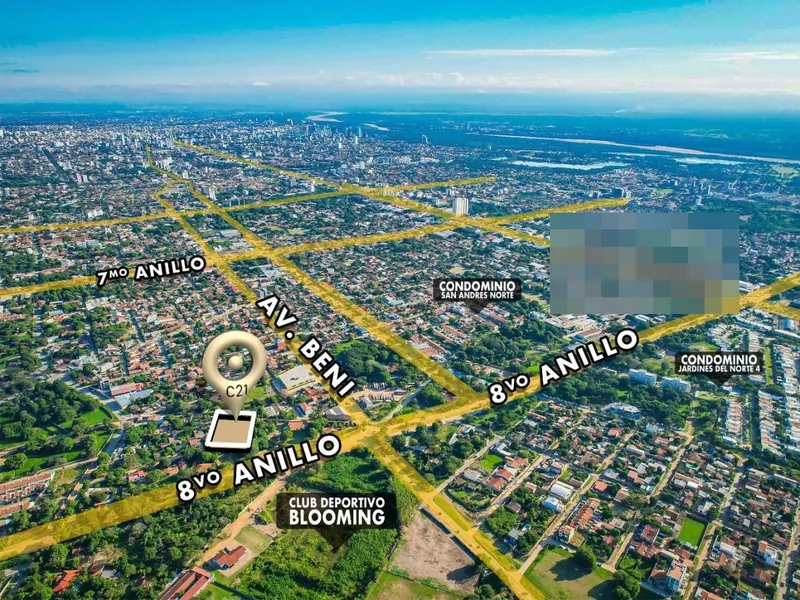 5,022.86 m² lot for sale in the North Zone, Av. Beni: foto 5 de 5