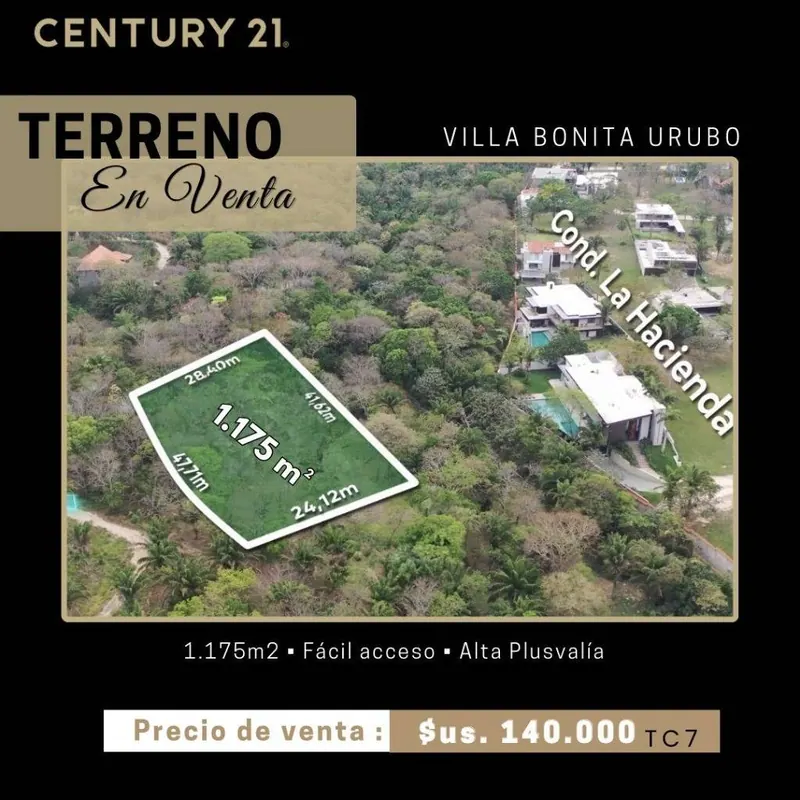 Terreno de 1.175,06 m² en venta en Villa Bonita, Urubó: foto 1 de 1