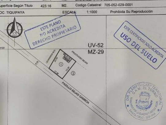 House for sale in Tiquipaya, El Torno, 423.16 m² lot: foto 3 de 3