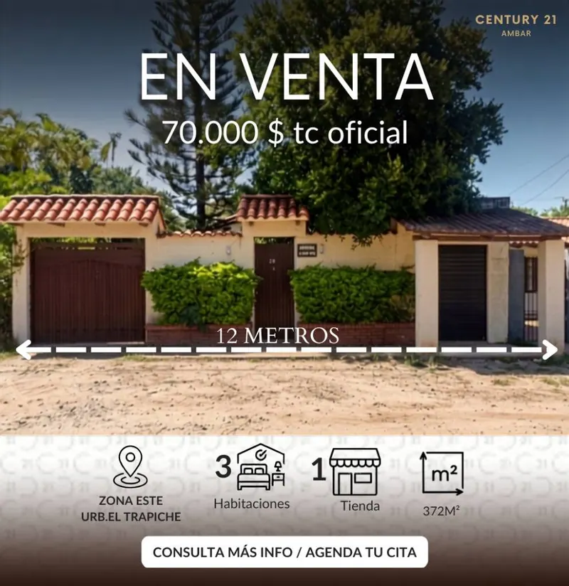 Casa de 3 dormitorios en venta en la urbanización El Trapiche: foto 2 de 4