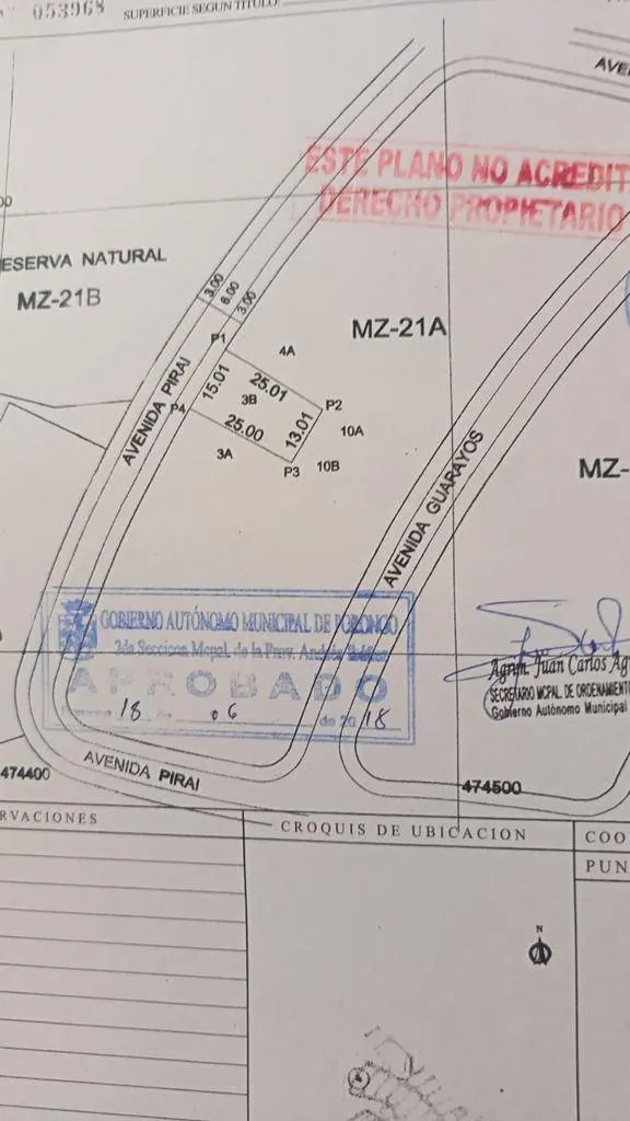 350.20 m² lot for sale in Santa Cruz de la Colina, Urubó: foto 9 de 9