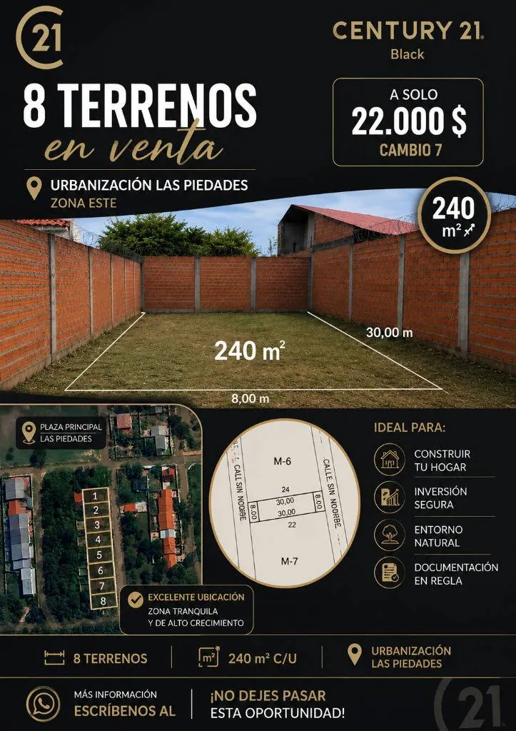Terrenos de 240 m² en venta en la urbanización Las Piedades: foto 2 de 4