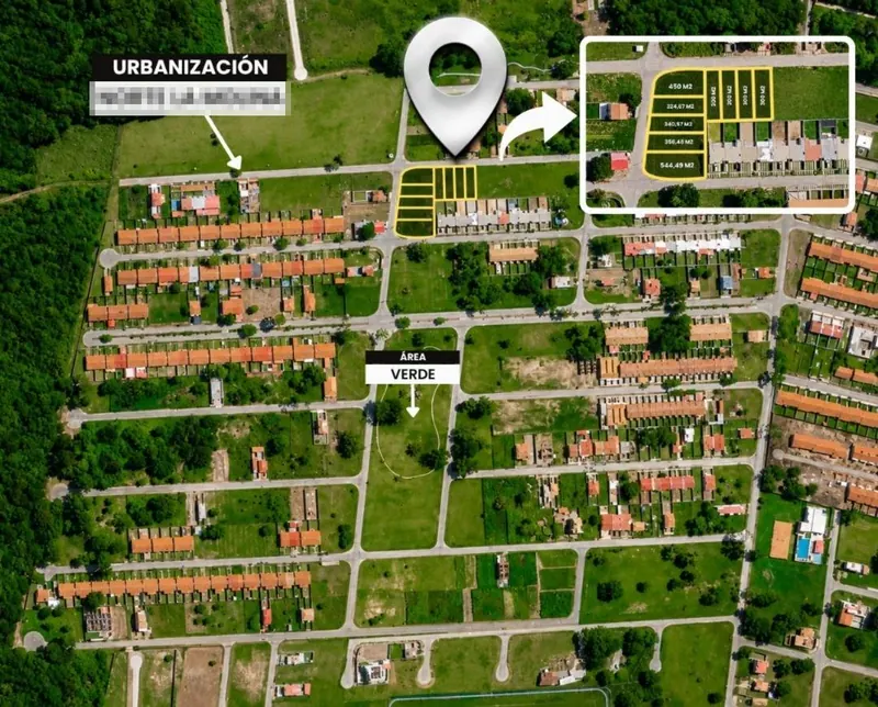 450 m² lot for sale in the Norte Verde development, Warnes: foto 1 de 2
