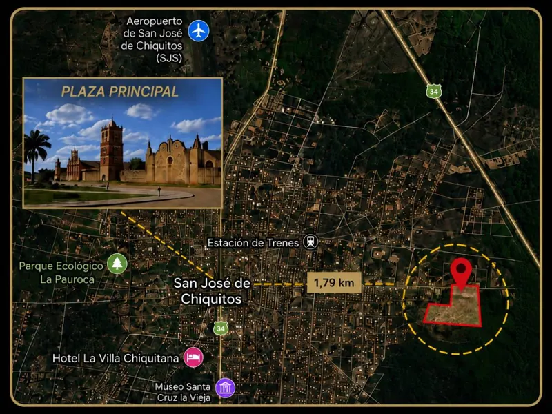 Terreno de 67.500 m² en venta en San José de Chiquitos: foto 1 de 6