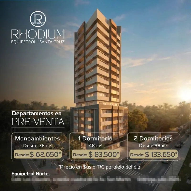 Studio for pre-construction sale in the Rhodium building, Equipetrol: foto 9 de 9