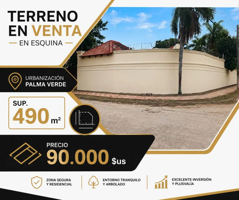 490 m² corner lot for sale in the Palma Verde development: foto 2 de 12
