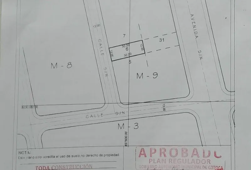Terreno de 360 m² en venta en urbanización San Andrés I, Cotoca: foto 3 de 3
