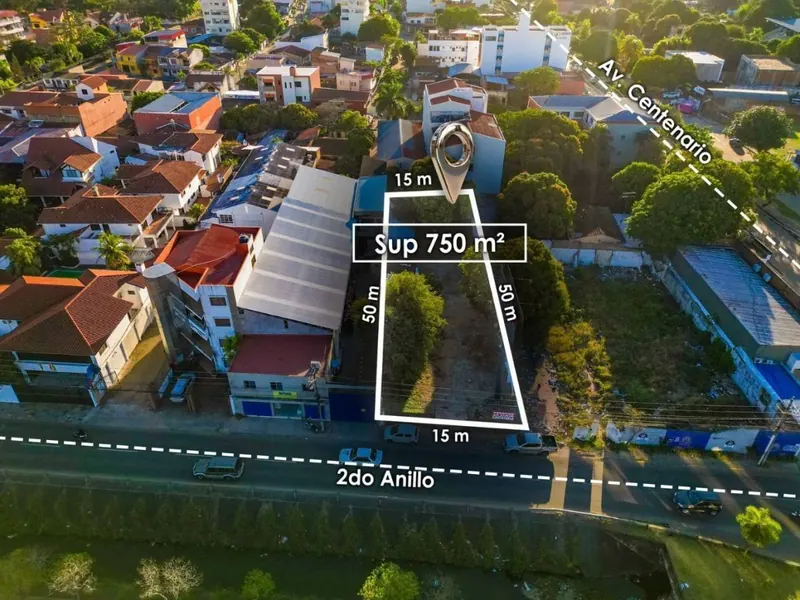 Terreno de 750 m² en venta sobre el segundo anillo, Zona Norte: foto 5 de 10