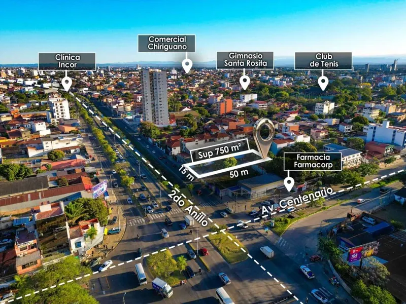 Terreno de 750 m² en venta sobre el segundo anillo, Zona Norte: foto 8 de 10
