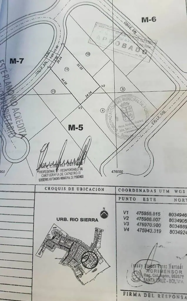 1,142.52 m² lot for sale in Río Sierra, Urubó: foto 2 de 2