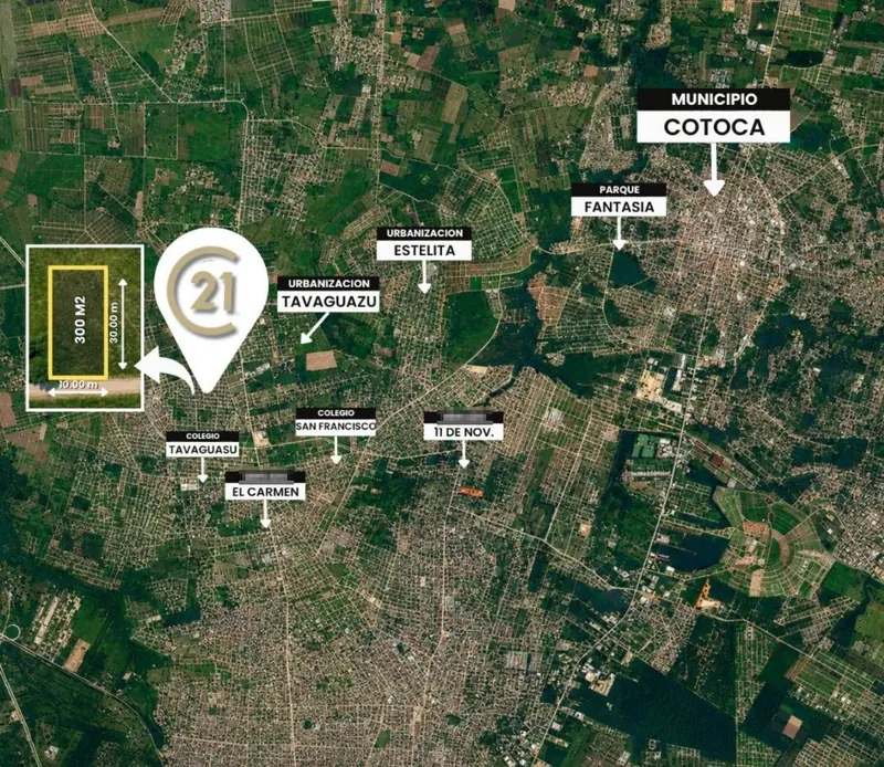 300 m² lot for sale in the Tavaguasu development, Cotoca: foto 2 de 2