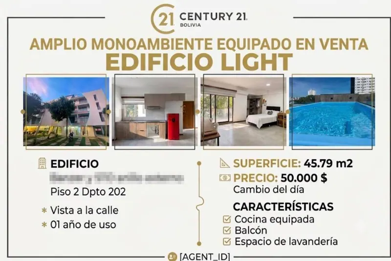 45.79 m² studio for sale in the Light building, North Zone: foto 2 de 8