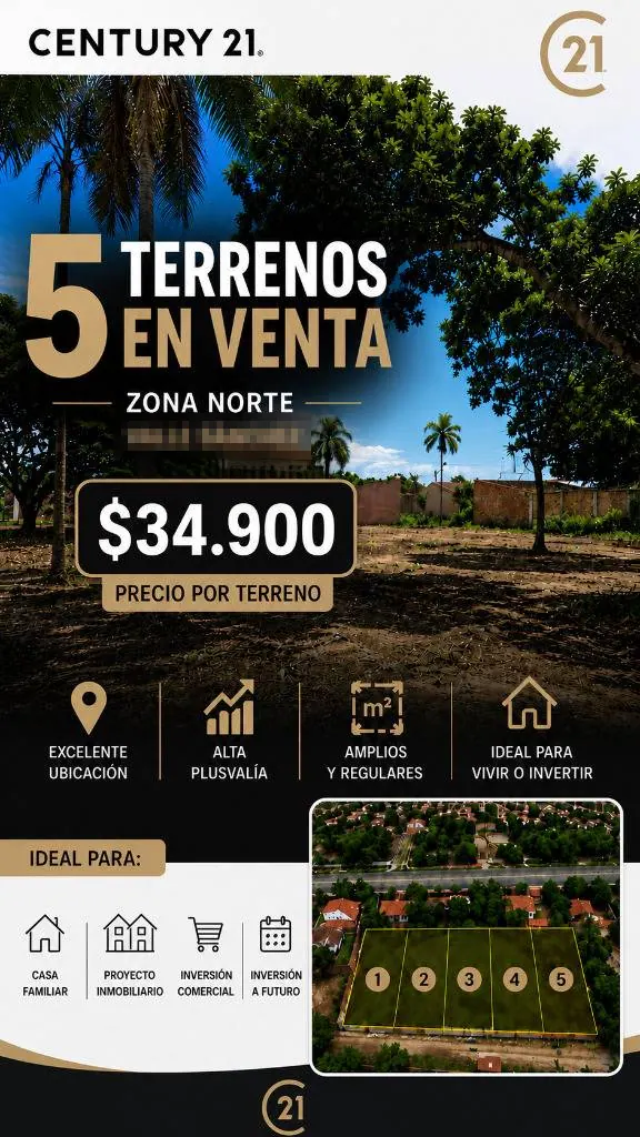 Terreno de 334,07 m² en venta en Valle Sánchez, Zona Norte: foto 1 de 1