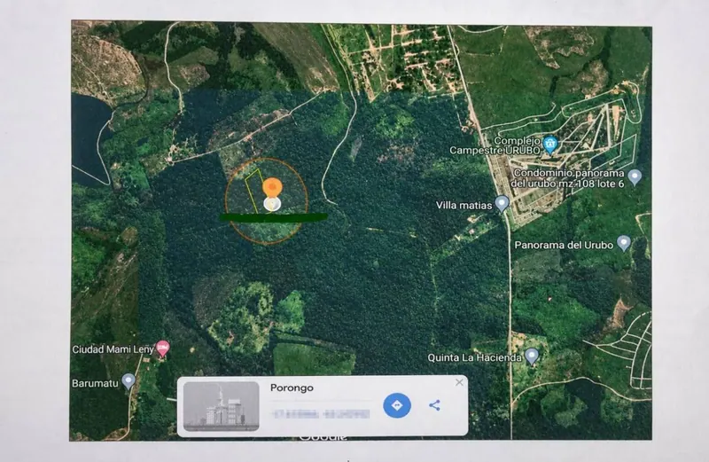 14,434 m² lot for sale in Urubó, Las Playitas area: foto 2 de 4