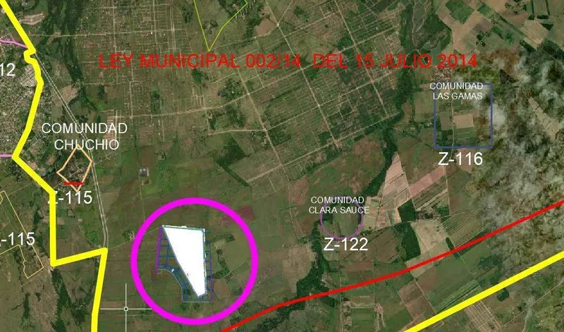 Terreno de 300 m² en venta en la Urbanización Unión, Warnes: foto 4 de 4