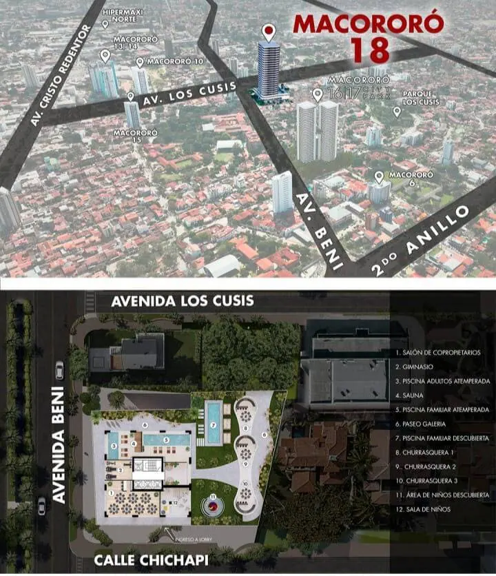 Departamento de 1 dormitorio en venta en Macororó 18, Av. Beni: foto 3 de 7