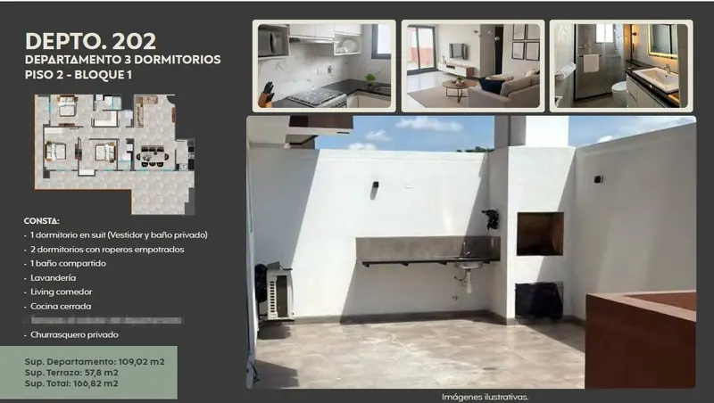 Departamento de 3 dormitorios en venta en el condominio Sierra Lux: foto 10 de 16