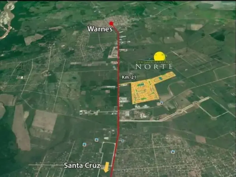 974.36 m² lot for sale in Complejo Campestre Norte, Warnes: foto 5 de 5