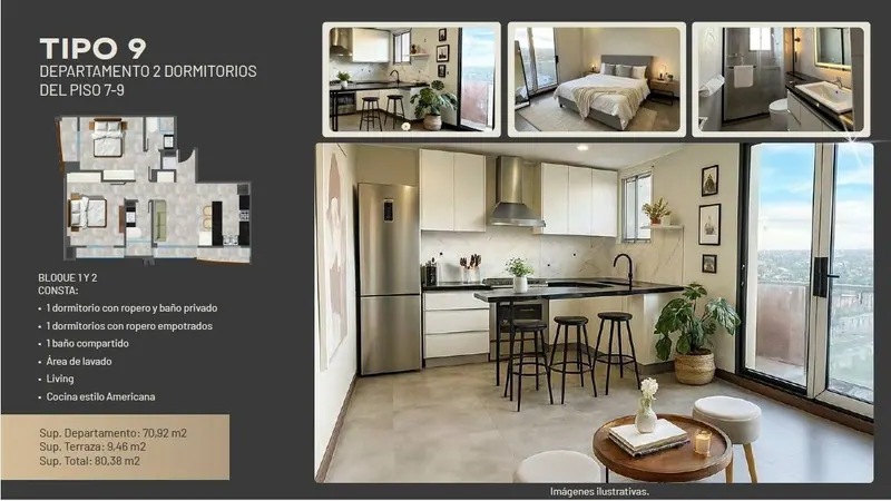 Departamento de 2 dormitorios en preventa en el condominio Sierra Lux: foto 2 de 17