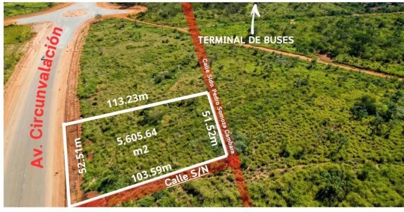 Terreno de 5.605,64 m² en venta en San Ignacio de Velasco, Tiluchi: foto 1 de 6