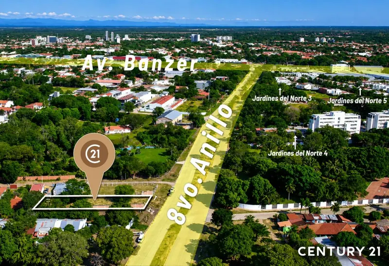 Terreno de 763,11 m² en venta sobre el 8vo anillo, Zona Norte: foto 2 de 6
