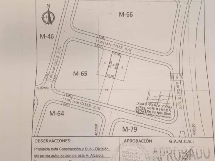 Terreno de 300 m² en venta en La Nueva Gran Ciudad del Urubó: foto 3 de 4