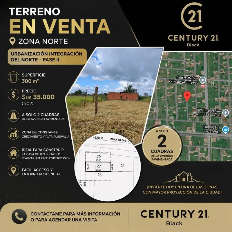 Terreno de 300 m² en venta en Integración del Norte Fase II: foto 2 de 5