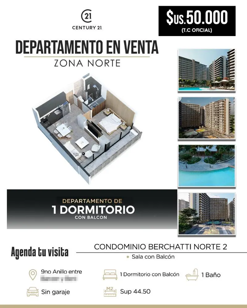 1-bedroom apartment for sale in Berchatti Norte 2: foto 2 de 6